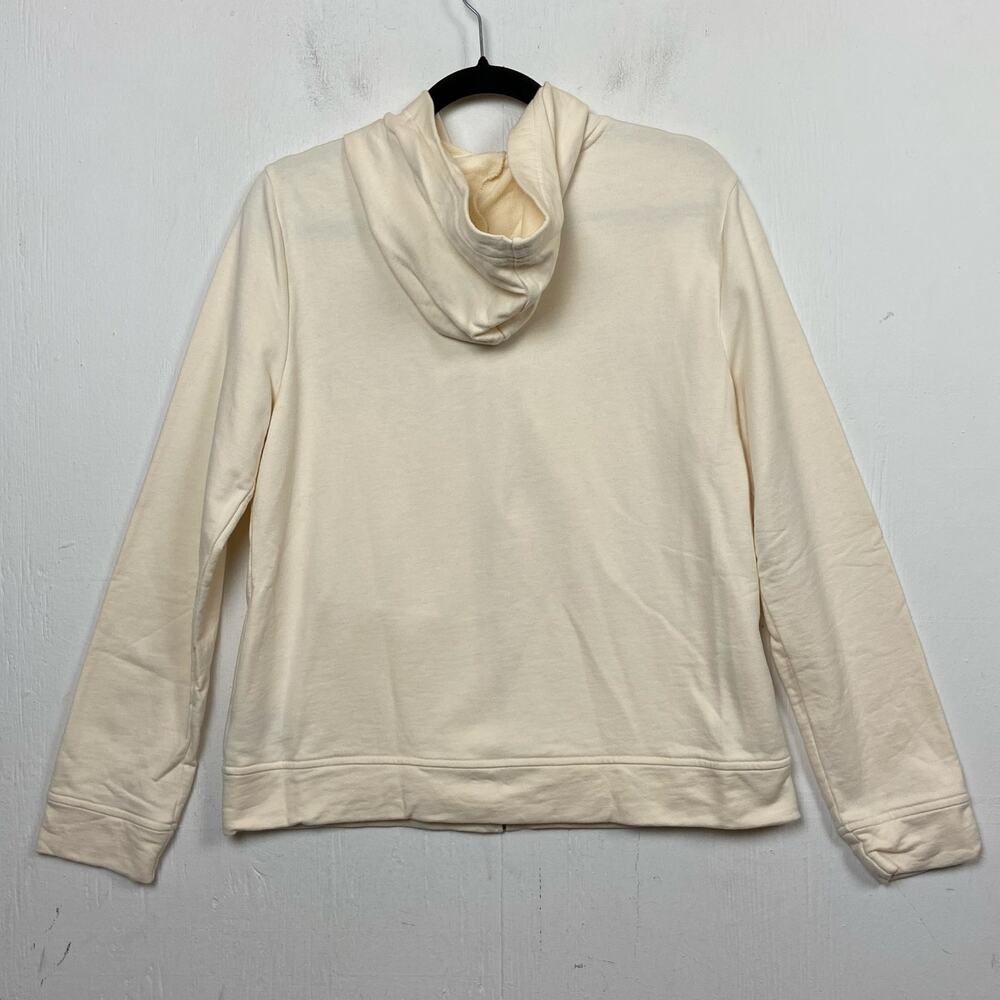 Lauren Ralph Lauren Women's Ivory Snowflake Sparkle Embroidered Hoodie Large - Picture 7 of 10